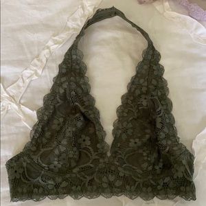 NWOT Free People Halter Lace Bralette